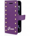 Guess Folio Studded Book Case for Samsung Galaxy S4 - Purple