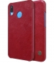 Nillkin Qin PU Leather Book Case voor Huawei P20 Lite - Rood