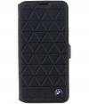 BMW Hexagon Leather Book Case voor Samsung Galaxy S9 Plus - Zwart