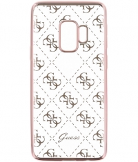 Guess 4G TPU Back Cover voor Samsung Galaxy S9 - Roségoud