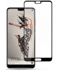 Mocolo Premium Tempered Glass 9H voor Huawei P20 - Zwart