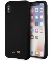 Guess Silicone Hard Case - Apple iPhone X/XS (5.8") - Zwart