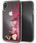 Guess Hearts Liquid Glitter HardCase iPhone XR (6.1") - Raspberry