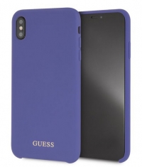 Guess Silicone HardCase - Apple iPhone XS Max (6.5") - Paars