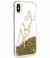 Karl Lagerfeld Liquid GlitterCase - iPhone X/XS (5.8") - Goud