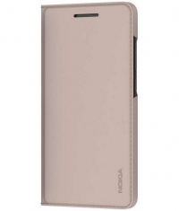 Nokia Origineel Slim Flip Case PU Leder - Nokia 5 (2018) - Beige