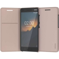 Nokia Origineel Slim Flip Case voor Nokia 2.1 (2018) - Beige