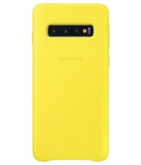 Samsung Galaxy S10 Leather Cover EF-VG973LY Origineel - Geel