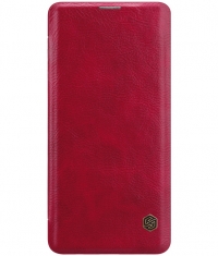 Nillkin Qin PU Leather Book Case voor Samsung Galaxy S10 - Rood