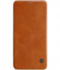 Nillkin Qin PU Leather BookCase voor Huawei P Smart Plus - Bruin
