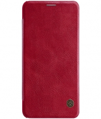 Nillkin Qin PU Leather BookCase voor Huawei P Smart Plus - Rood