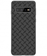 Nillkin Case Synthetic Fiber Samsung Galaxy S10+ - Plaid Zwart