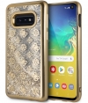 Guess 4G Peony Liquid Glitter HardCase Samsung Galaxy S10e - Goud