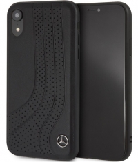 Mercedes-Benz Leather Hard Case - Apple iPhone XR (6.1'') - Zwart