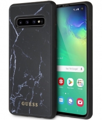 Guess Marble Hard Case voor Samsung Galaxy S10 - Zwart