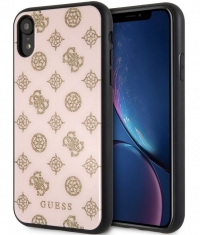 Guess Glitter Peony Hard Case - Apple iPhone XR (6,1") - Roze