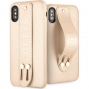 Guess Saffiano Strap Hard Case - iPhone XS Max (6.5") - Goud