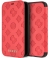 Guess Peony Debossed Logo Book Case - iPhone X/XS (5.8") - Rood