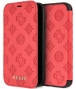Guess Peony Debossed Logo Book Case - iPhone XR (6.1") - Rood