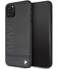 BMW Signature Leather Hard Case iPhone 11 Pro Max (6.5") - Zwart