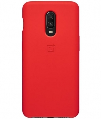 OnePlus Origineel Silicone Case voor OnePlus 6T - Rood