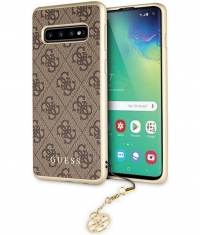 Guess 4G Charms Hard Case voor Samsung Galaxy S10 Plus - Bruin