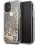 Guess Hearts Liquid Glitter Hard Case - iPhone 11 (6.1") - Goud