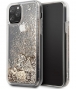 Guess Hearts Liquid Glitter Hard Case iPhone 11 Pro (5.8") - Goud