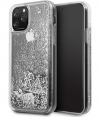Guess Hearts Liquid Glitter Hard Case iPhone 11 Pro (5.8") Zilver