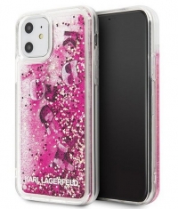 Karl Lagerfeld Charms Glitter Case - iPhone 11 (6.1") - Roségoud