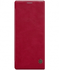 Nillkin Qin PU Leather Book Case voor Sony Xperia 1 - Rood