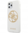 Guess Circle Glitter TPU Cover - iPhone 11 Pro Max (6.5'') - Wit