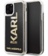 Karl Lagerfeld Liquid Glitter Case - iPhone 11 Pro (5.8") - Zwart