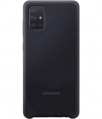 Samsung Galaxy A71 Silicone Cover EF-PA715TB Origineel - Zwart