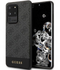 Guess 4G Stripe Hard Case - Samsung Galaxy S20 Ultra - Grijs
