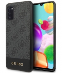 Guess 4G Stripe Hard Case - Samsung Galaxy A41 (A415) - Grijs
