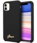 Guess Silicone Retro Hard Case - Apple iPhone 11 (6.1'') - Zwart
