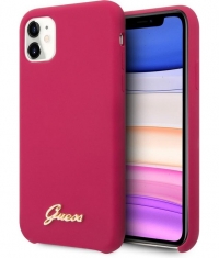 Guess Silicone Retro Hard Case Apple iPhone 11 (6.1'') - Burgundy