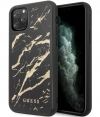 Guess Marble Glitter Hard Case - iPhone 11 Pro (5.8") - Zwart