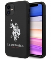 U.S. Polo Logo Silicone Hard Cover - iPhone 11 (6.1'') - Zwart