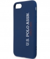 U.S. Polo Silicone Hard Cover Apple iPhone 7/8/SE (2020) - Blauw