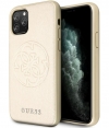 Guess Saffiano Hard Case - Apple iPhone 11 Pro Max (6.5") - Goud