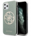 Guess Circle Glitter Hard Cover iPhone 11 Pro Max (6.5'') - Groen