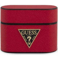 Guess Saffiano PU Leather Case - Apple Airpods Pro - Rood