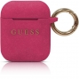 Guess Silicone Case voor Apple Airpods 1 & 2 - Fuchsia