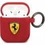 Ferrari Silicone Case voor Apple Airpods 1 & 2 - Rood