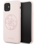 Guess Silicone 4G Circle Hard Case Apple iPhone 11 (6.1'') Roze
