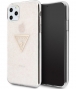 Guess Triangle Glitter TPU Case iPhone 11 Pro Max (6.5") - Roze