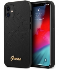 Guess IriDescent Love Hard Case - iPhone 12 Mini (5.4'') - Zwart