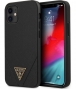 Guess Saffiano V-Stitch Hard Case - iPhone 12 Mini (5.4") - Zwart